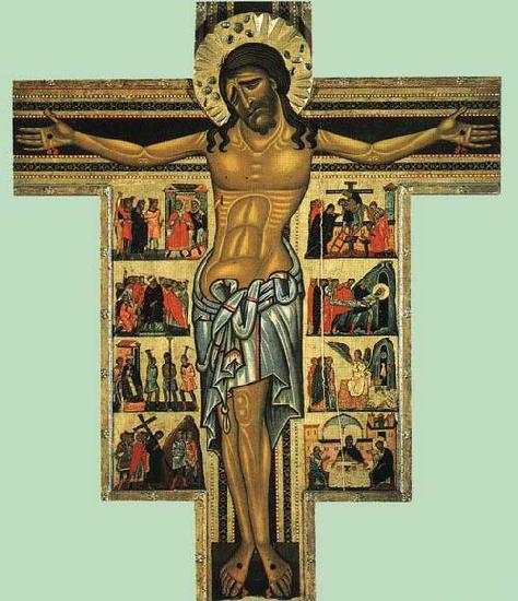 MASTER of San Francesco Bardi Crucifix with Germany oil painting art